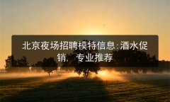 北京夜场招聘模特信息:酒水促销, 专业推荐图片预览