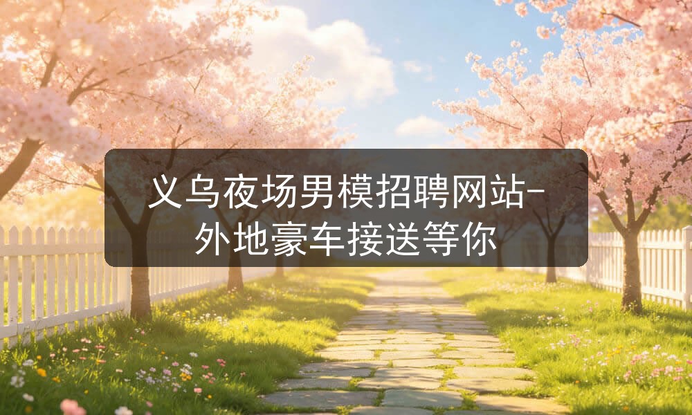 义乌夜场男模招聘网站-外地豪车接送等你图片