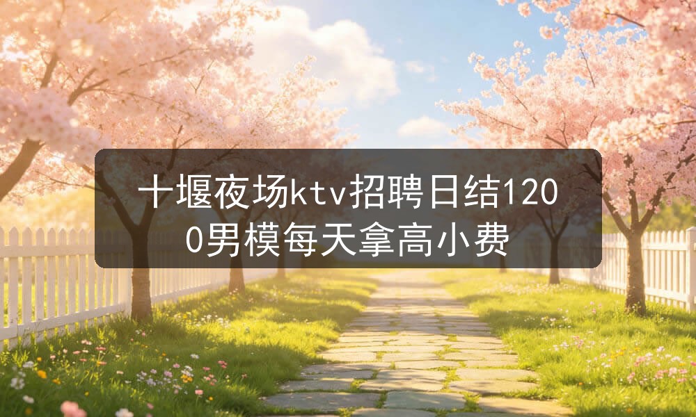 十堰夜场ktv招聘日结1200男模每天拿高小费图片